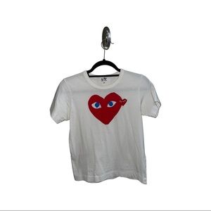 Comme Des Garçons Play Double Heart T-shirt